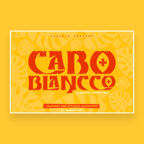 Cabo Blancco Tropical Display Font