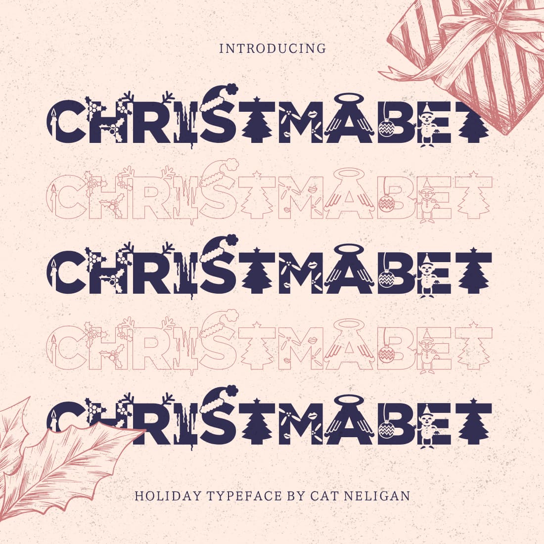 Christmabet free font MasterBundles preview.