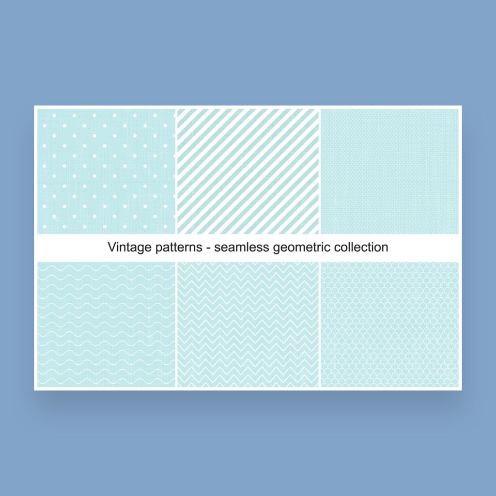 Collection Of Vintage Seamless Geometric Patterns – MasterBundles