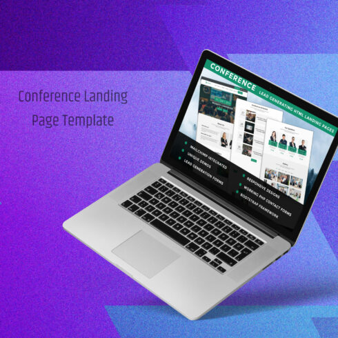 Conference Landing Page Template cover image.