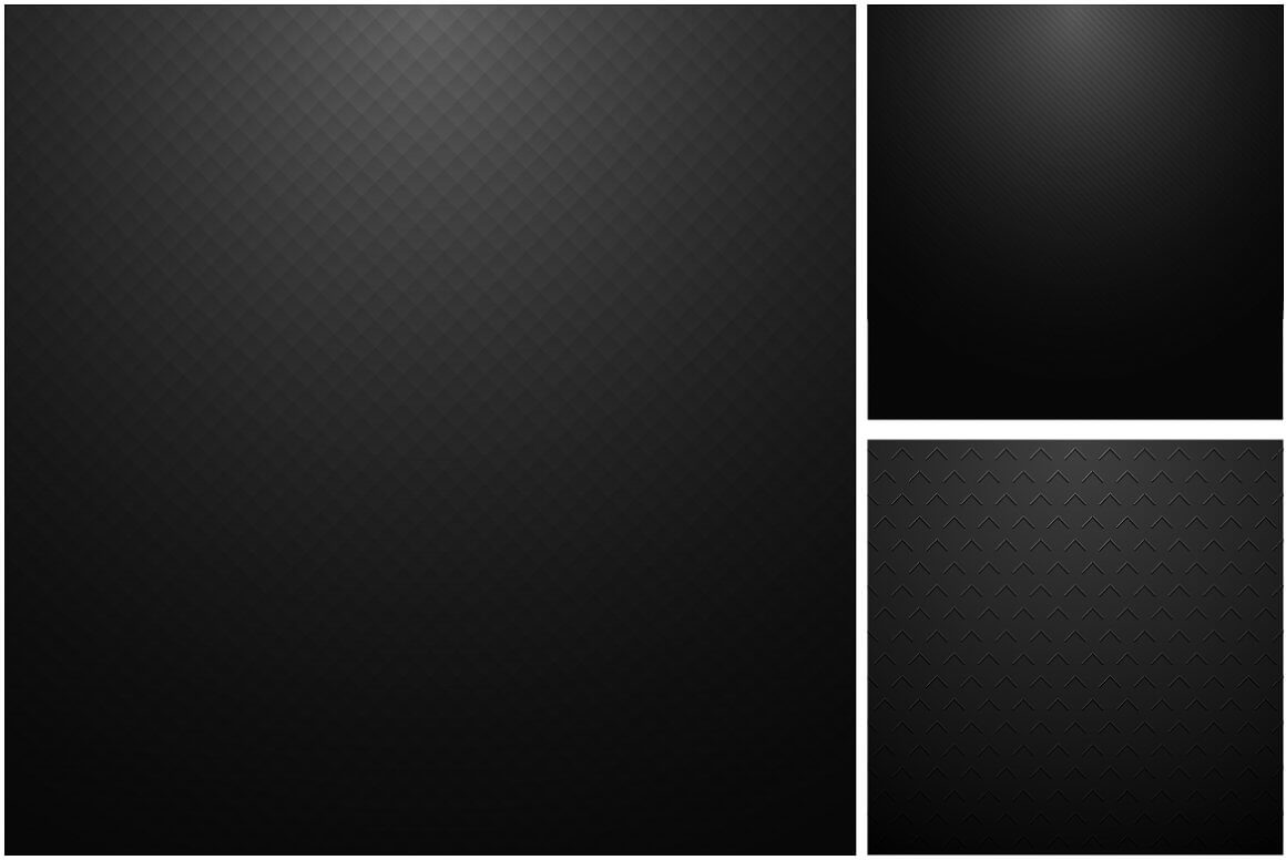 Dark backgrounds, one of which has a diamond texture.