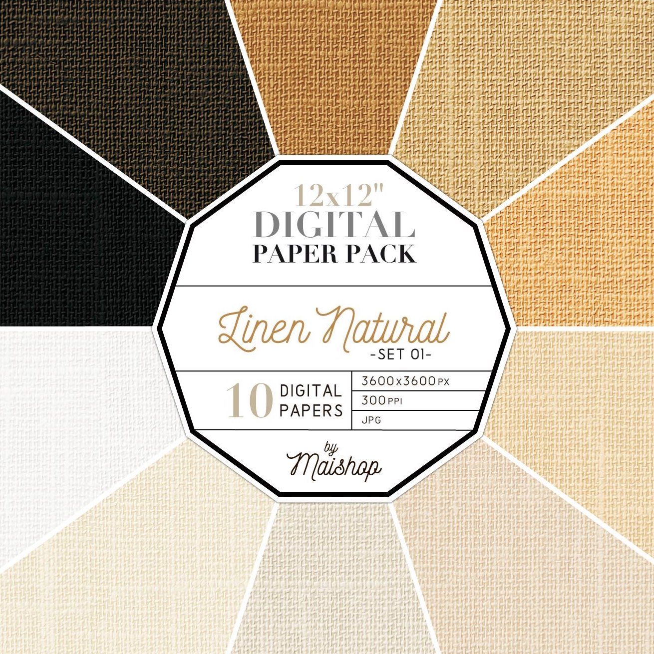 digital paper linen natural cm 01