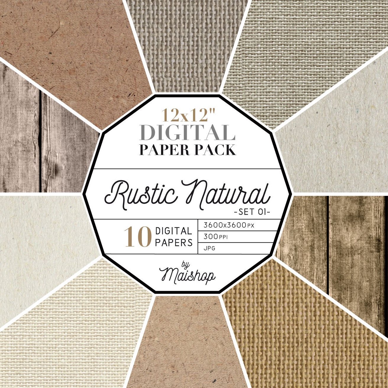 digital paper rustic natural set 01 cm 01