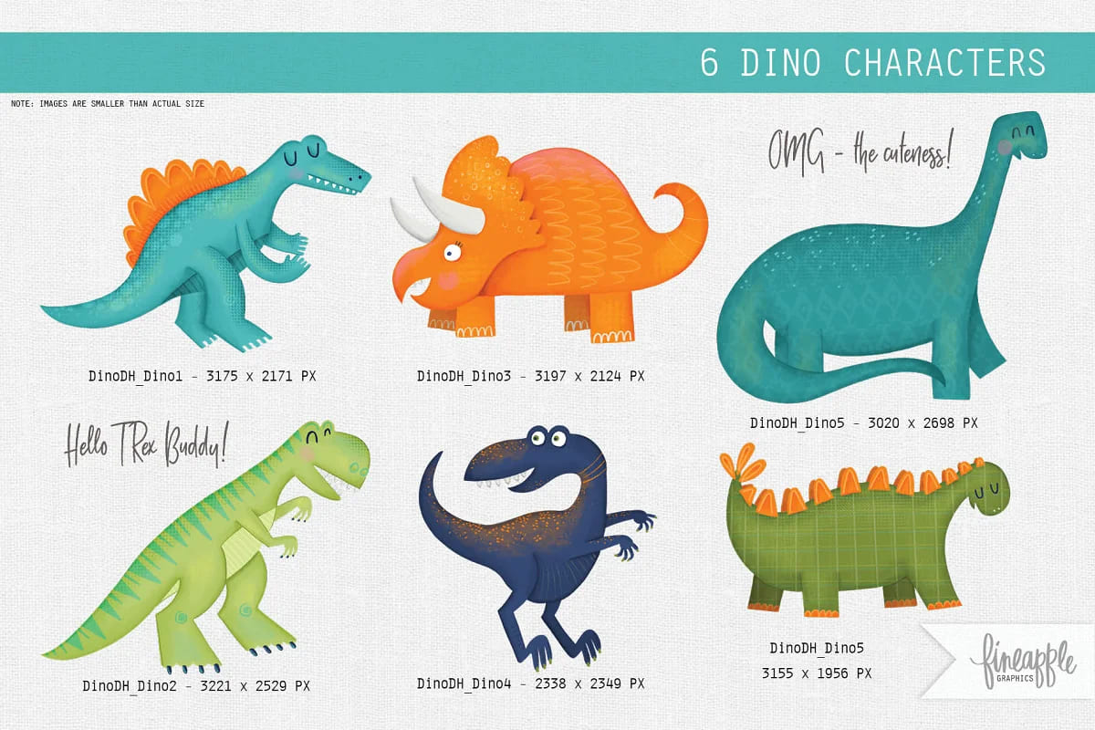 dinosaur clip art dino characters.