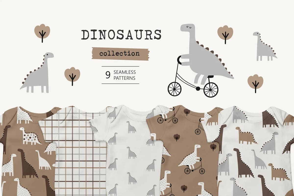 dinosaurs patterns.