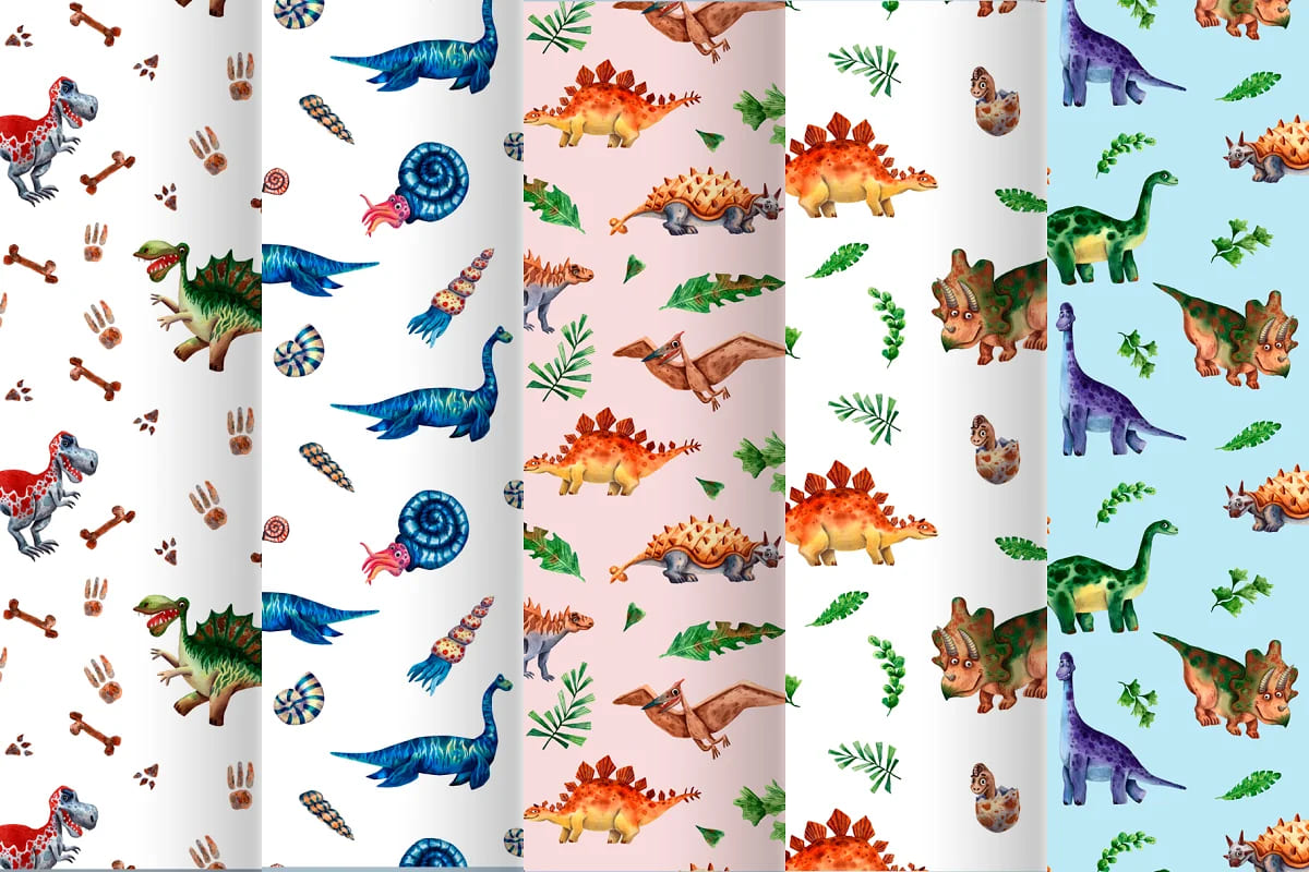 dinosaurs and friends patterns.