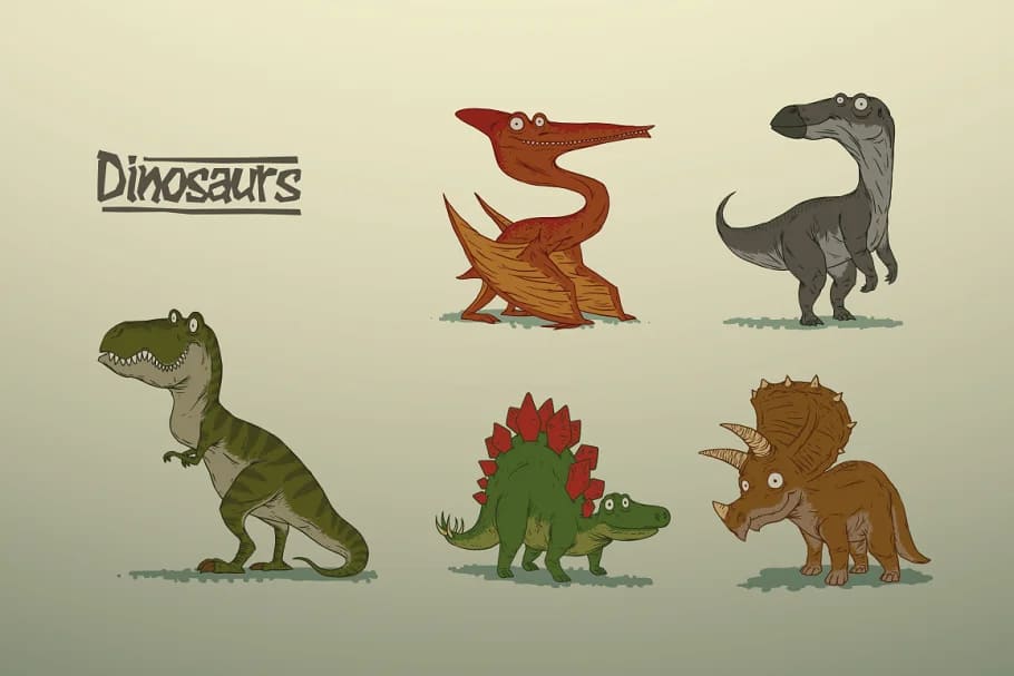 dinosaurs bundle graphics.