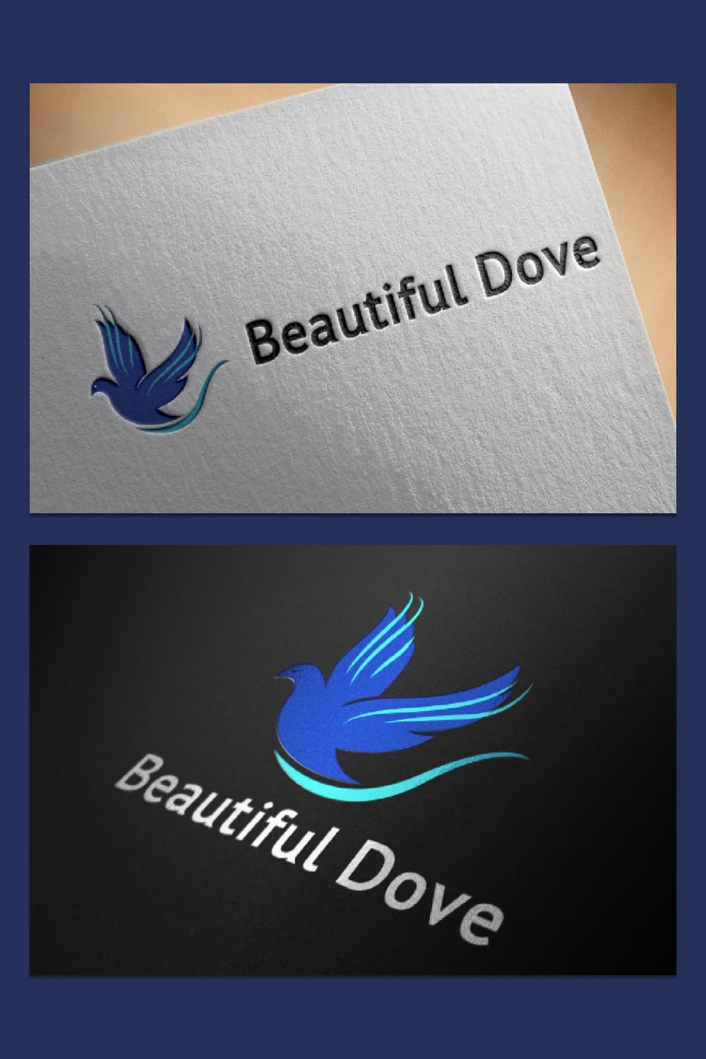 dove bird logo beautiful fly wings design template.