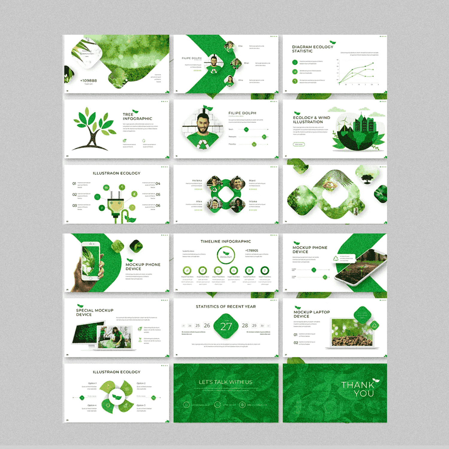 Ecology - Powerpoint Template Cover Image.