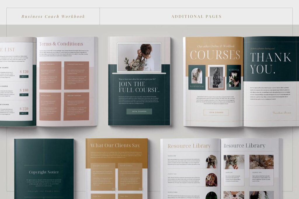 Business Workbook Canva & Indd – MasterBundles