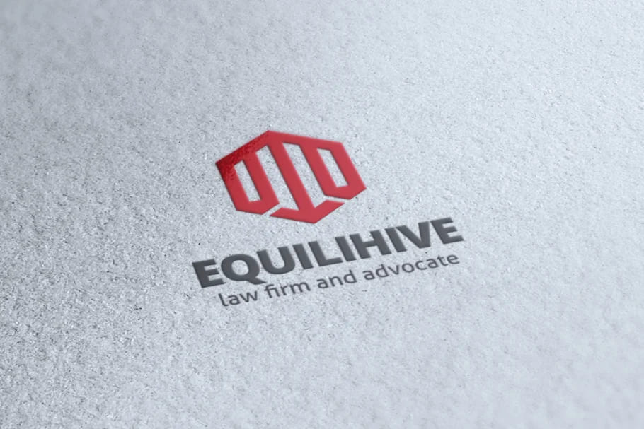 equilihive law logo template.