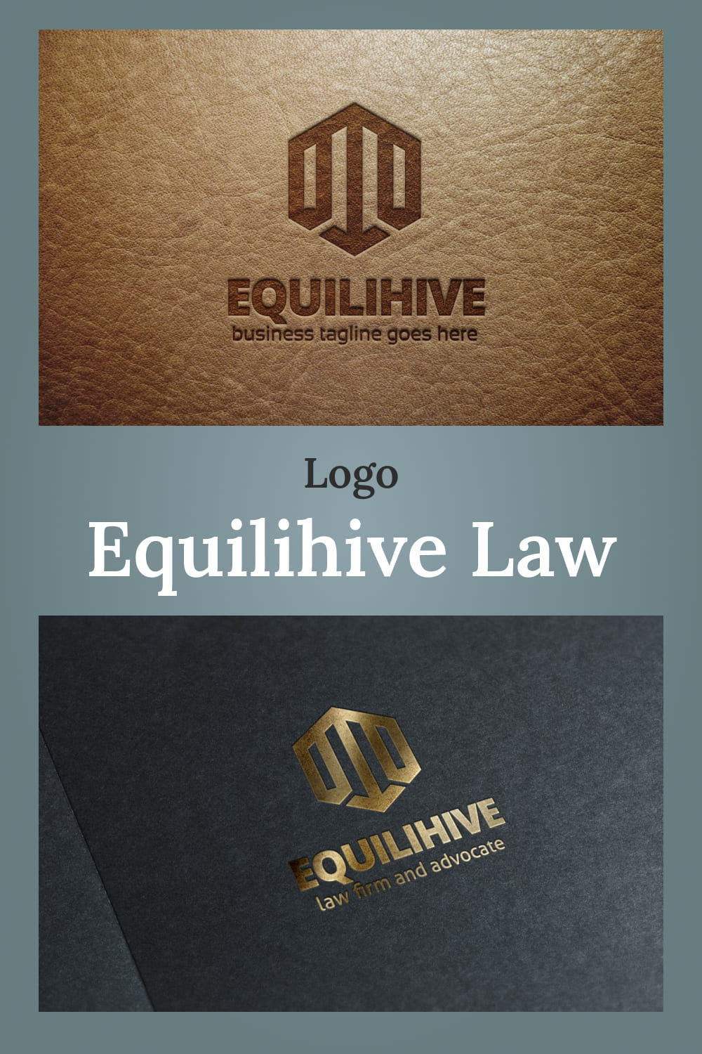 equilihive law logo design template.