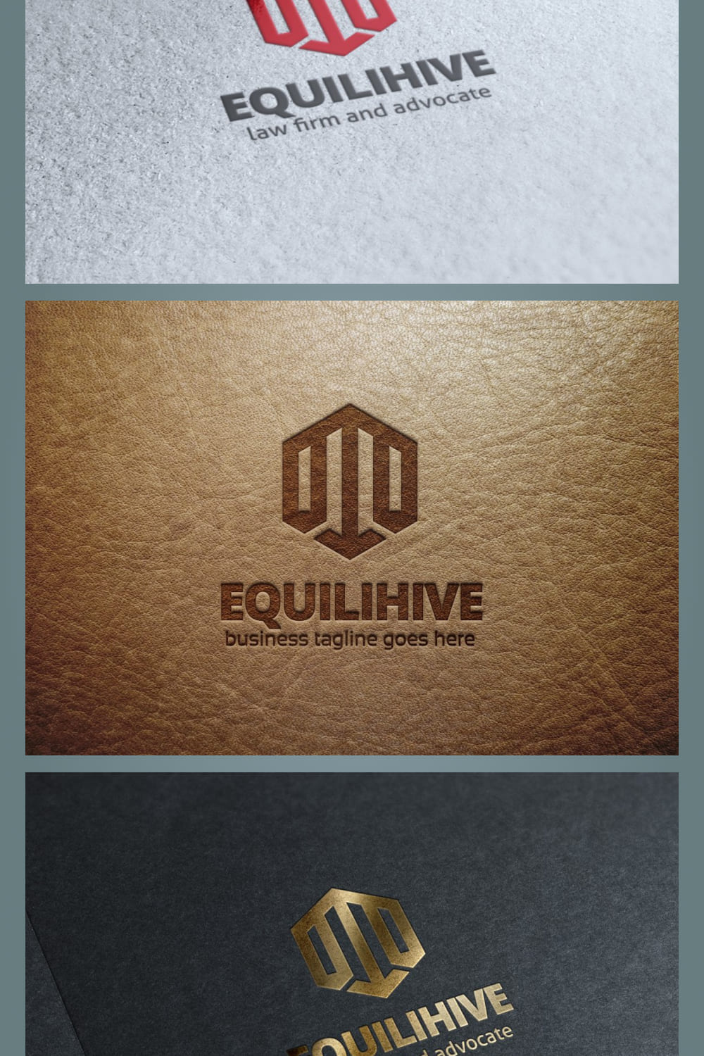 equilihive law logotype design.