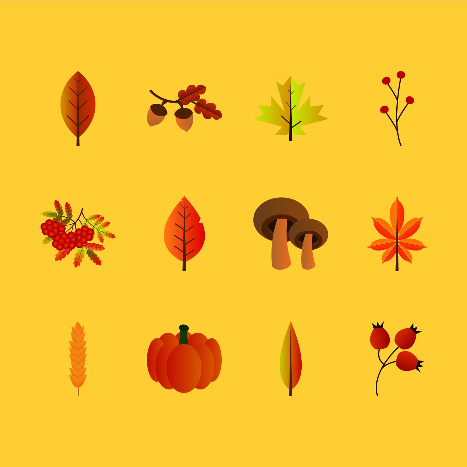 Fall Icons 01