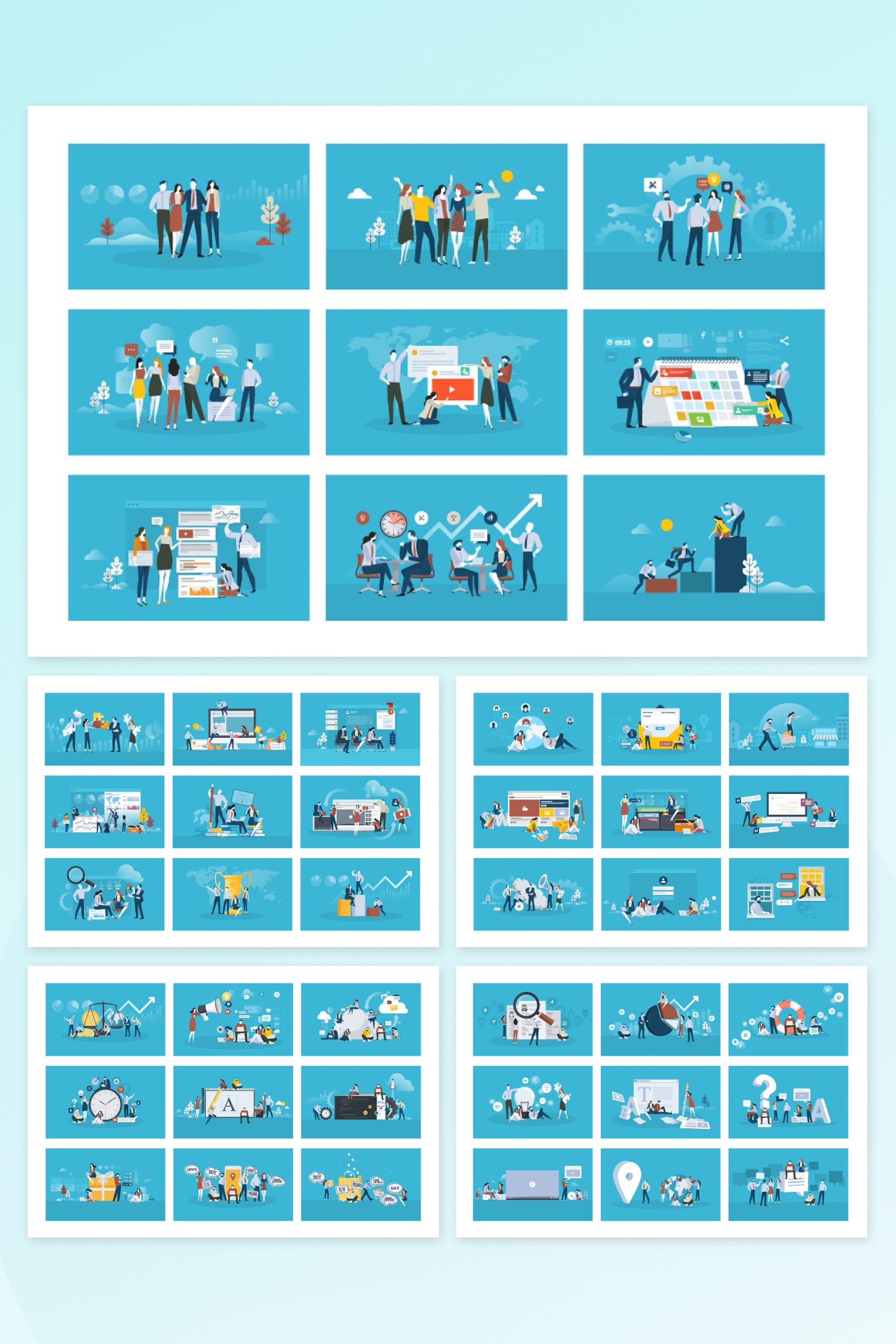 Business illustrations for use in your work.