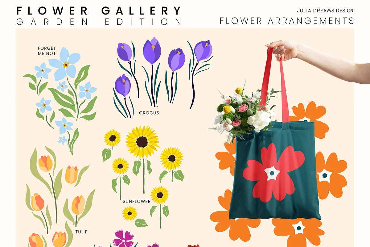 flower gallery, flower arrangements.