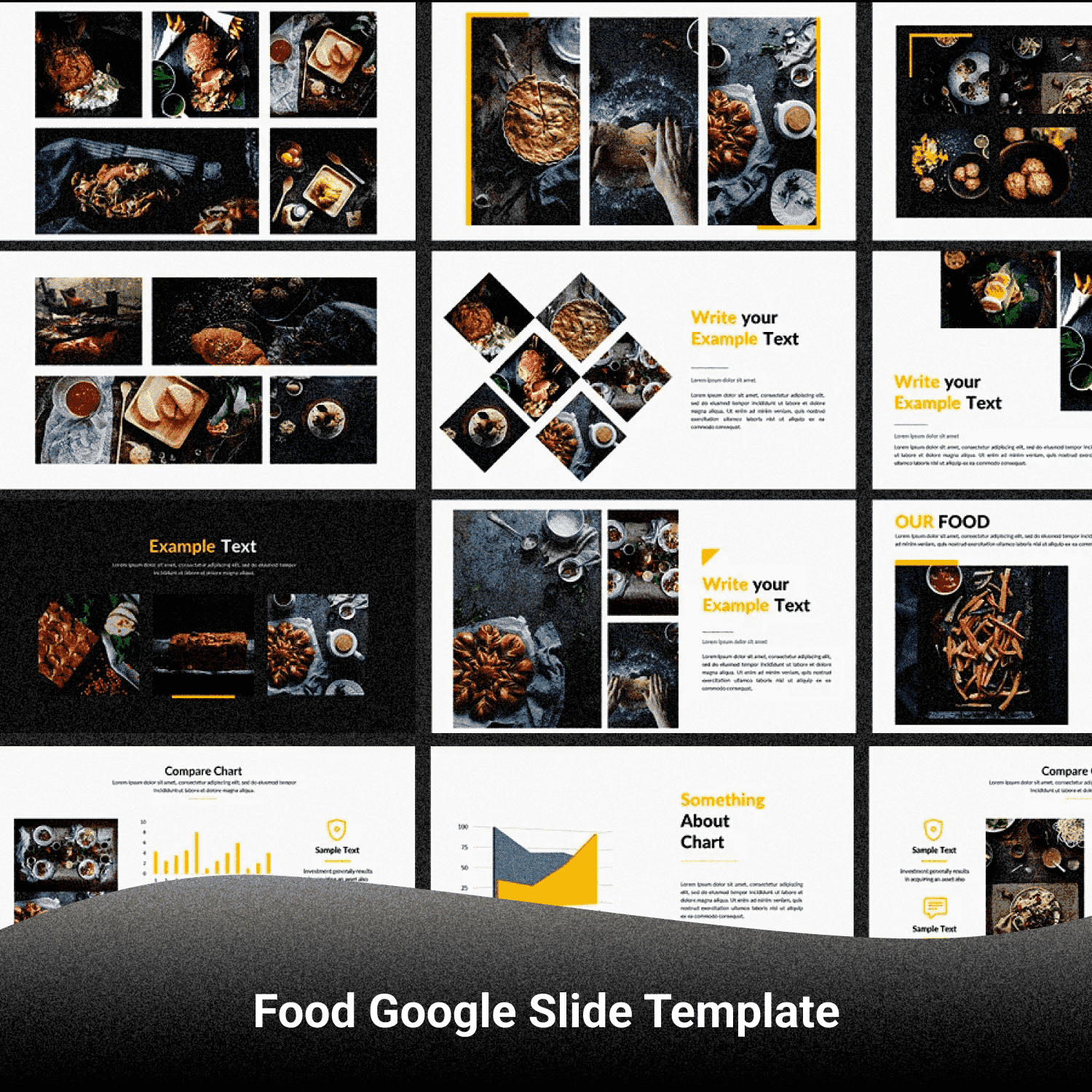 Food - Google Slide Template Preview.