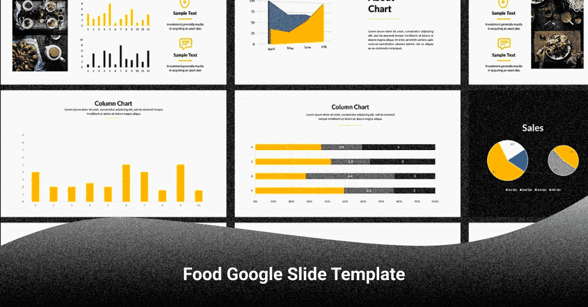 Food - Google Slide Template - "Sample Text".