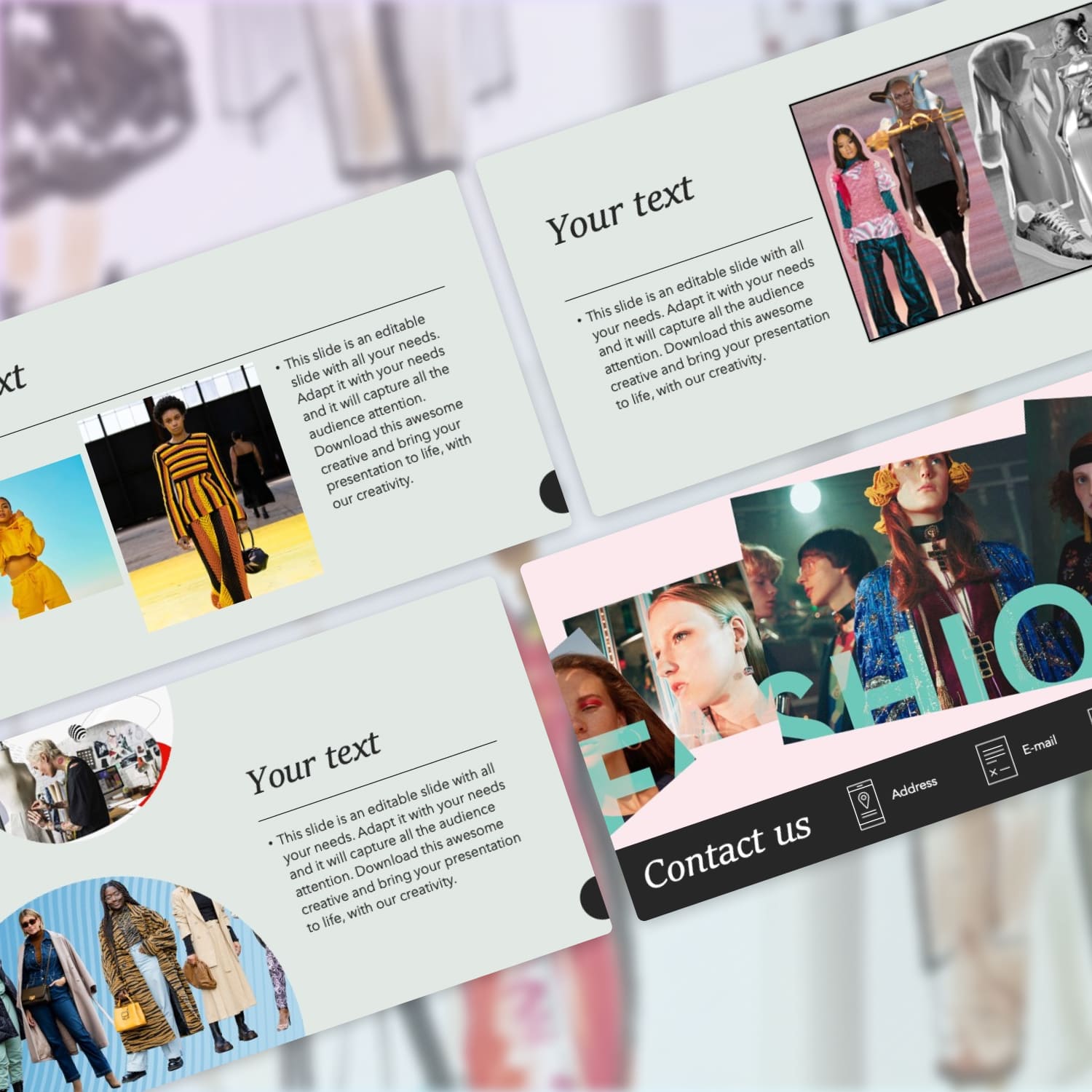 1500 2 Free Fashion Powerpoint Template.