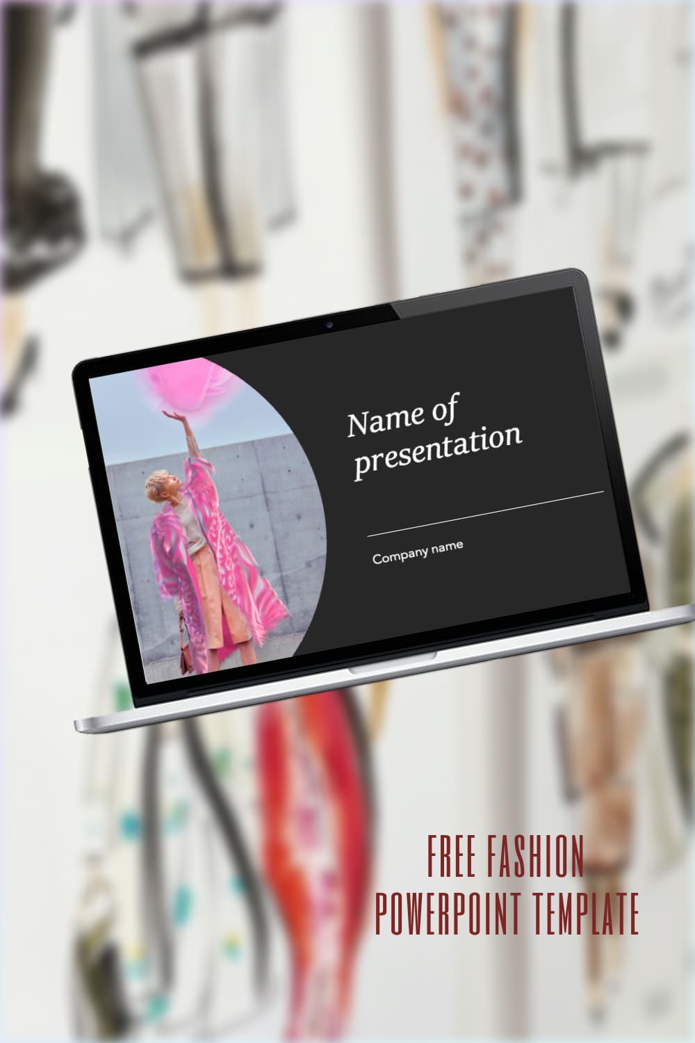 Pinterest Free Fashion Powerpoint Template.