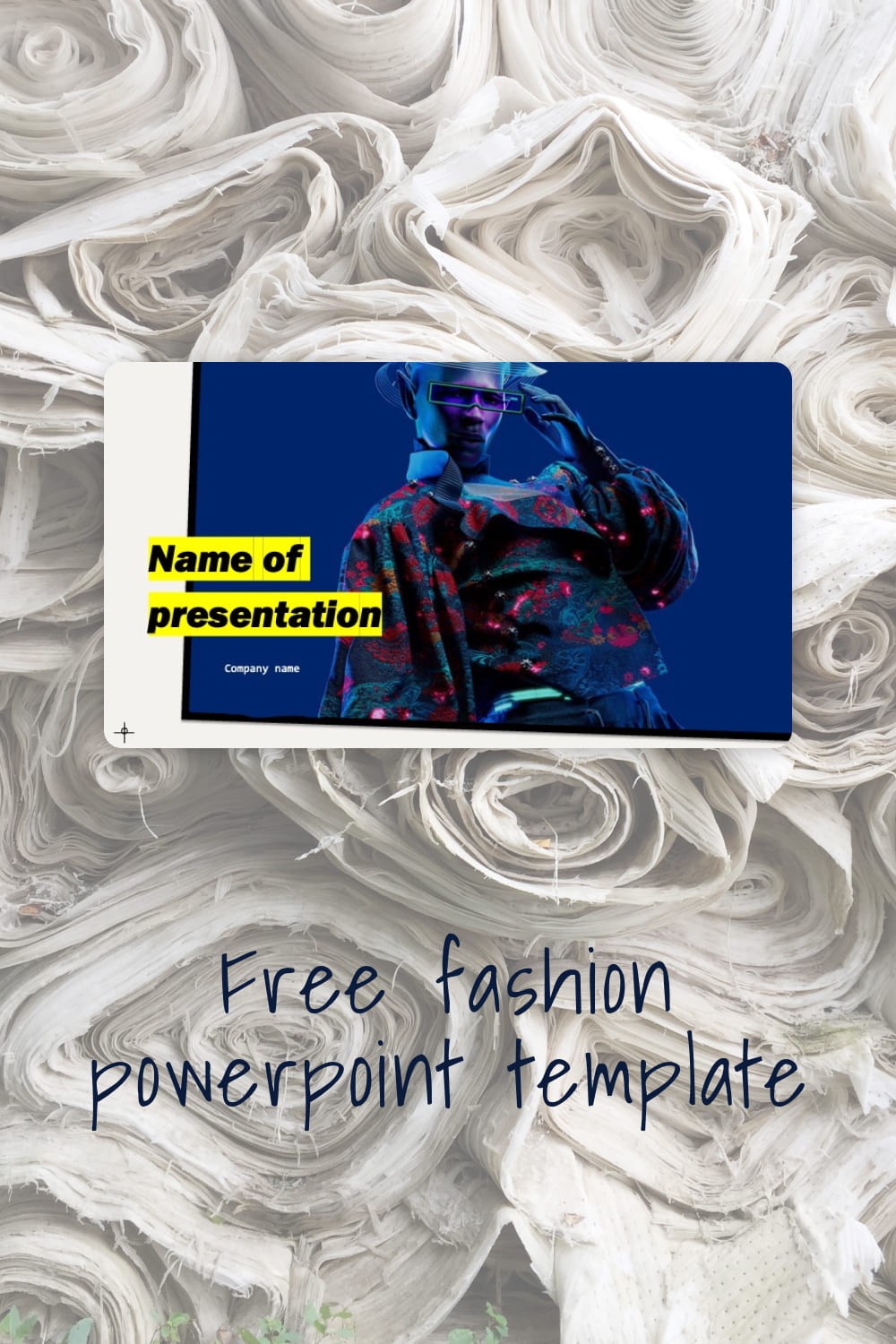 Pinterest Free Fashion Powerpoint Template.