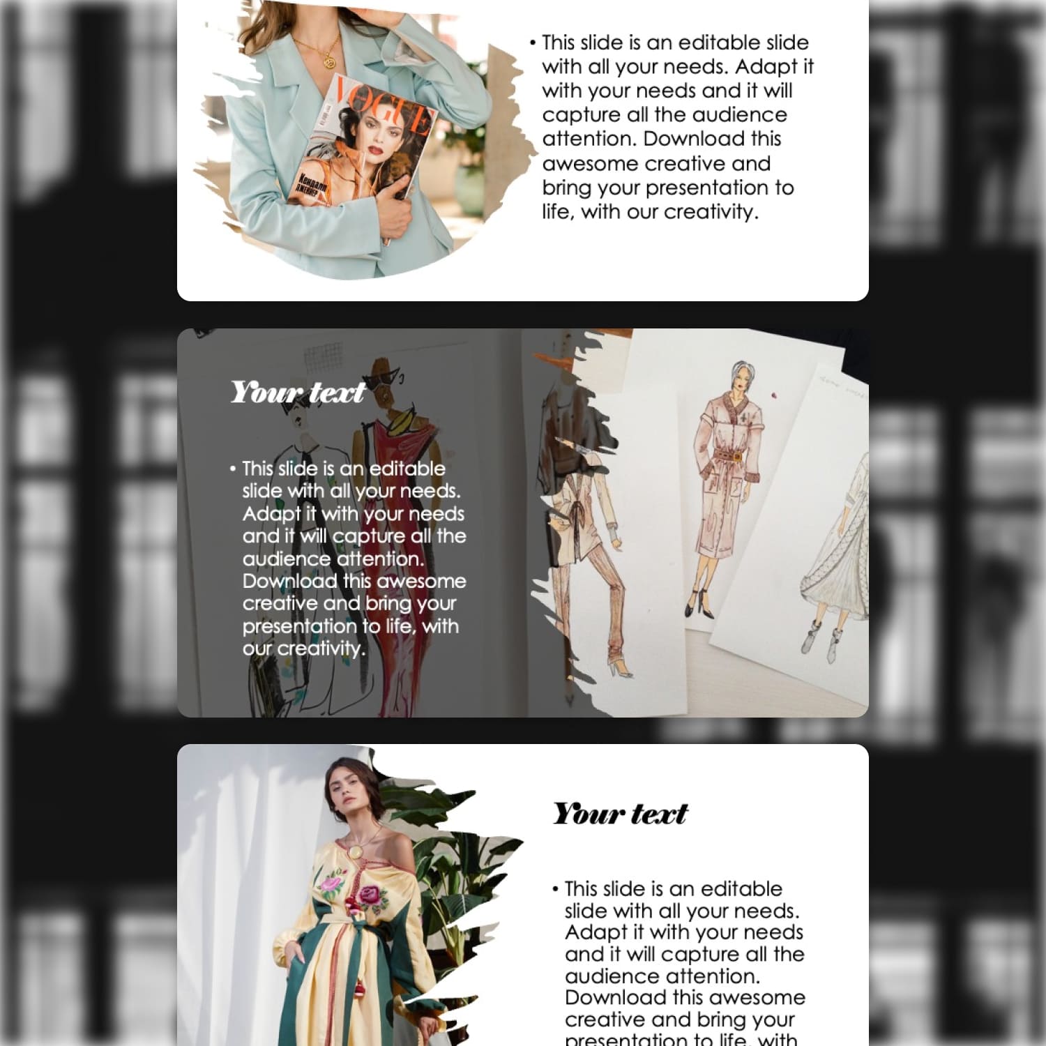 1500 2 Free Fashion Powerpoint Template.