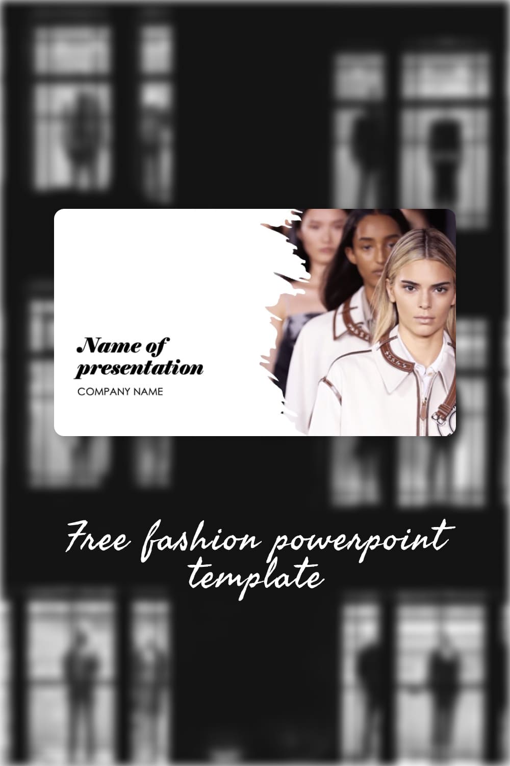 Pinterest Free Fashion Powerpoint Template.