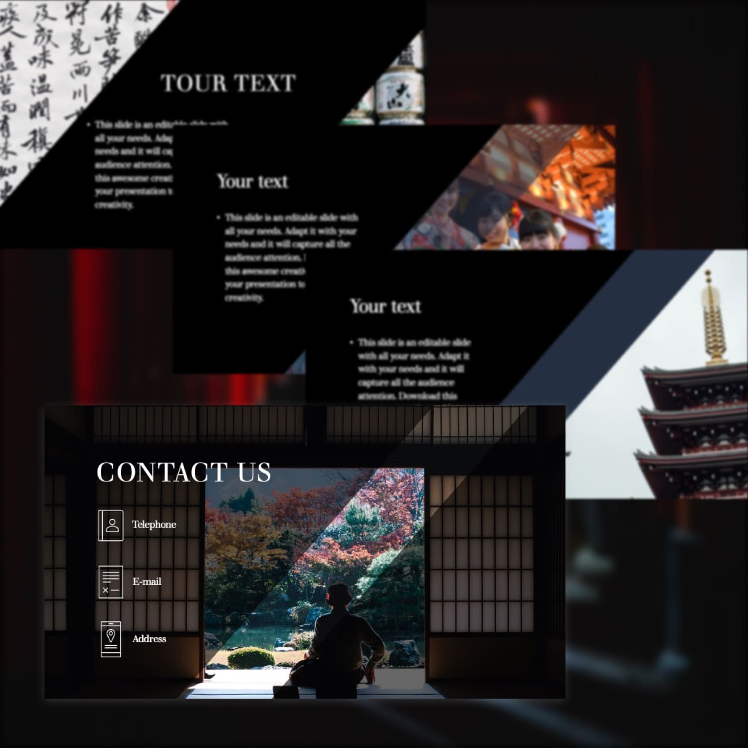 1500 2 Free Japanese Powerpoint Backgrounds.