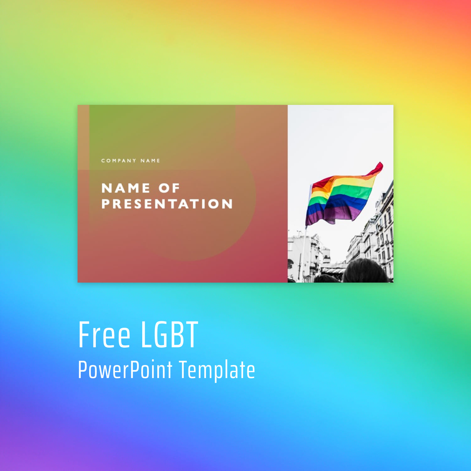 Free LGBT PowerPoint Template Nonbinary Pride MasterBundles