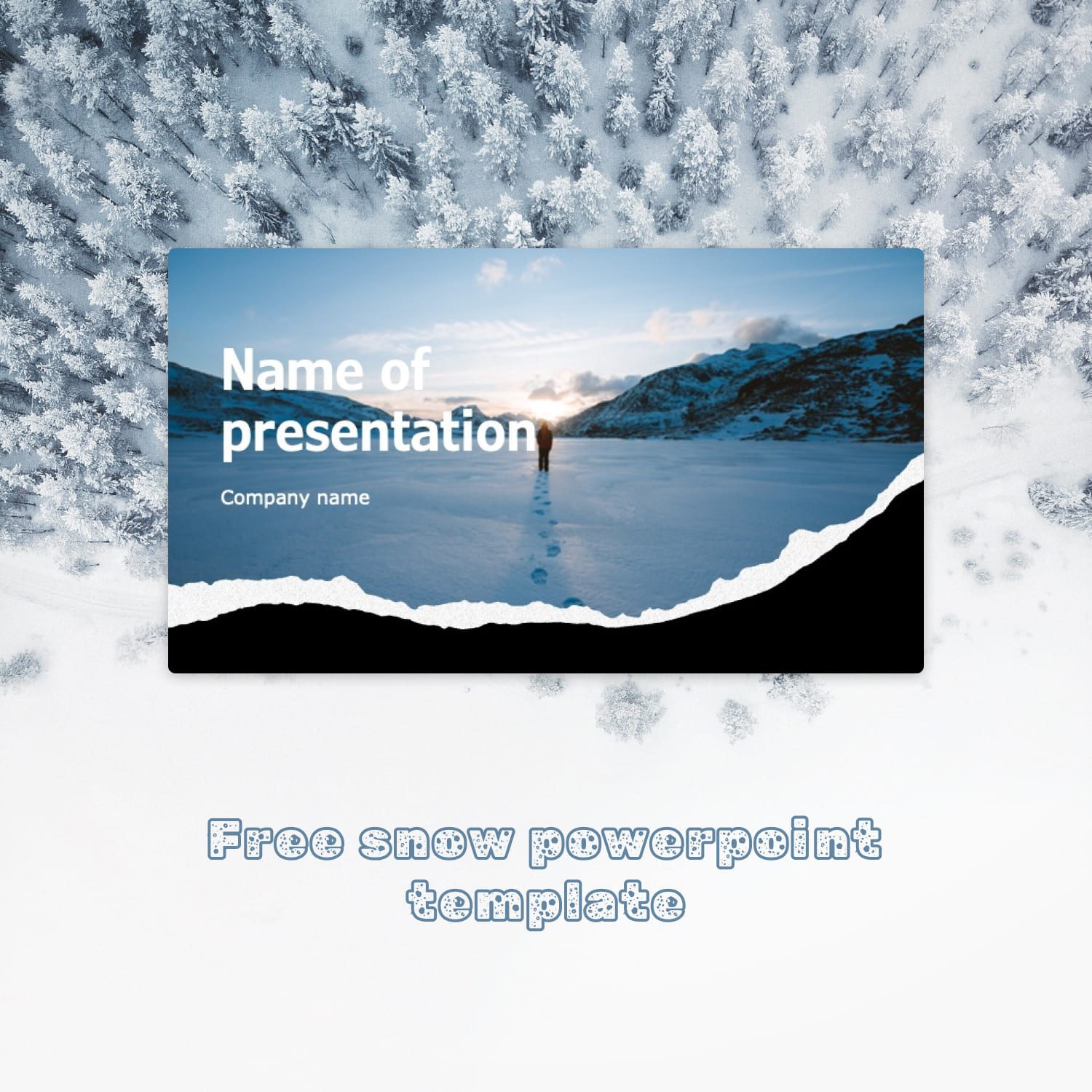 1500 1 Free Snow Powerpoin Template.