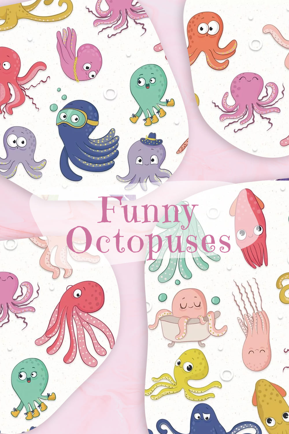 Funny Octopuses pinterest image.