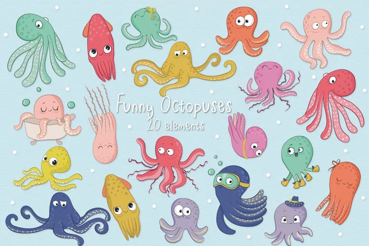 Funny Octopuses facebook image.