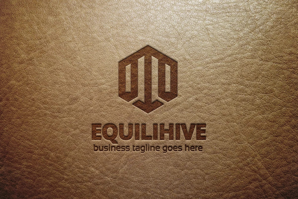 equilihive genuine leather logo mockup.