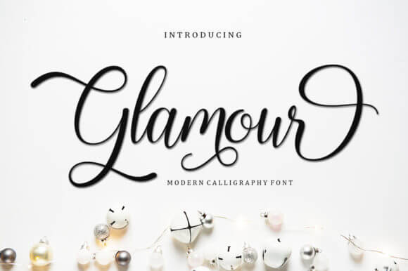 glamour glamourous and rich script font.