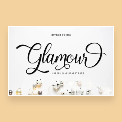 glamour glamourous and rich script font cover image.