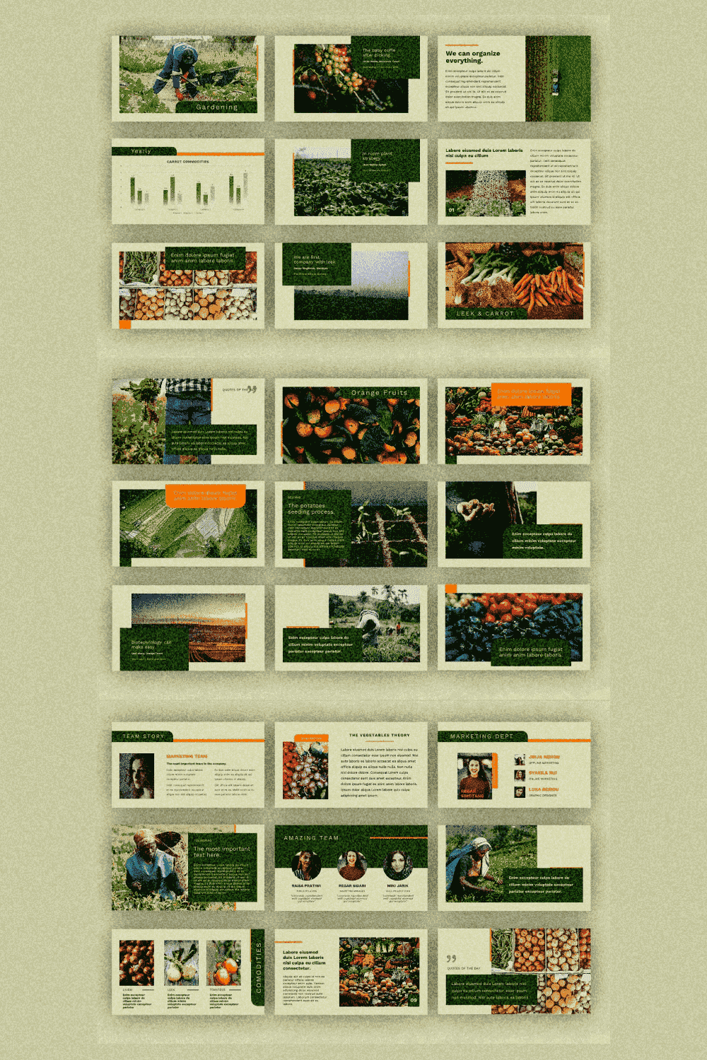 Google Slide - Agrogreen Plantation - "We Can Organize Everything".