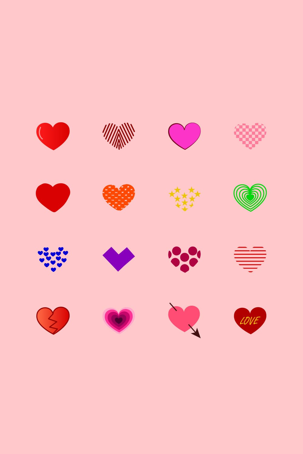 Heart Icons Pinterest.