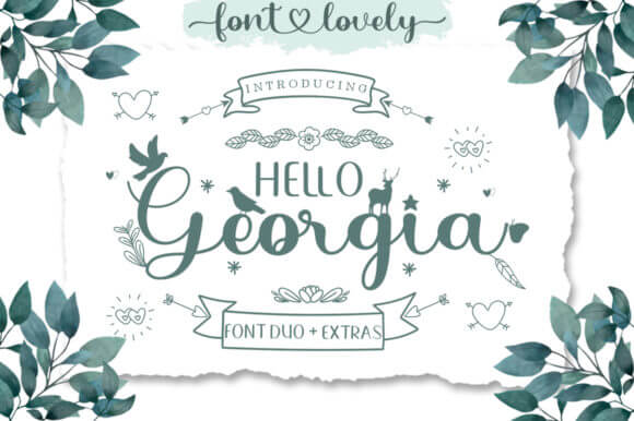 hello georgia adaptable and graceful handwritten font pinterest image.