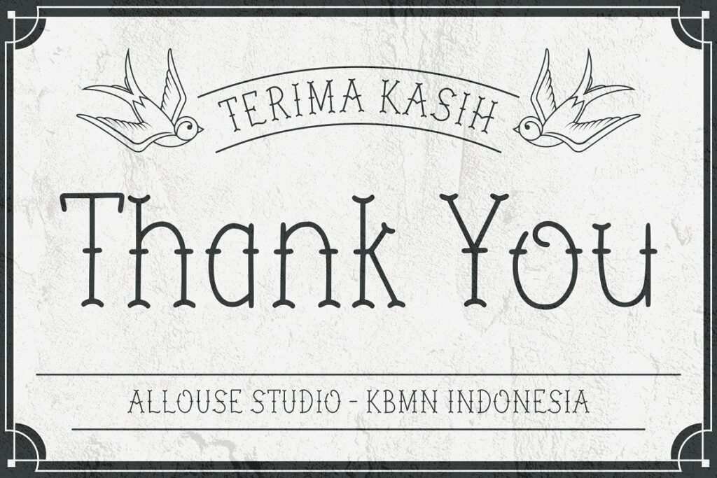 Her Song Font thank you.