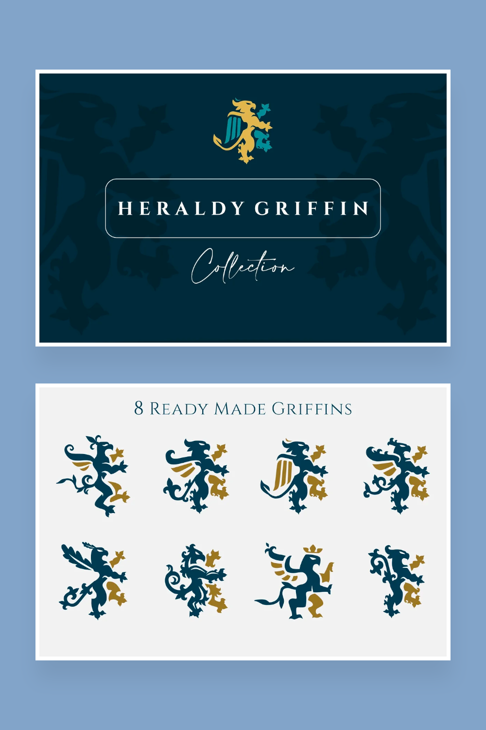 heraldry griffin logo collection pinterest