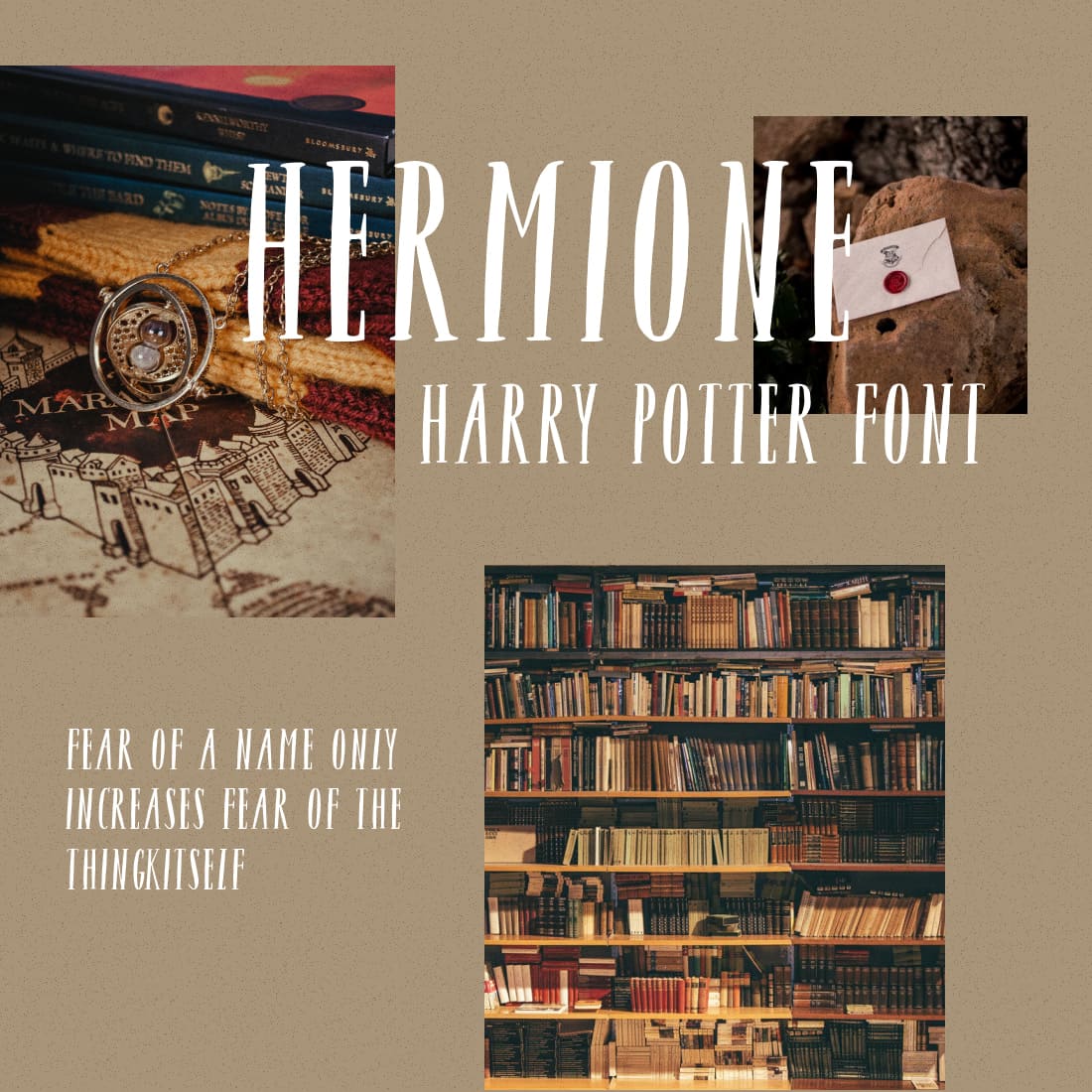 Hermione Harry Potter Font main cover by MasterBundles.