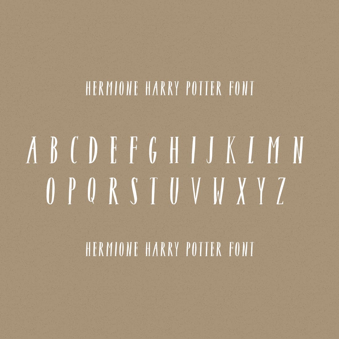 Hermione Harry Potter Font MasterBundles preview.