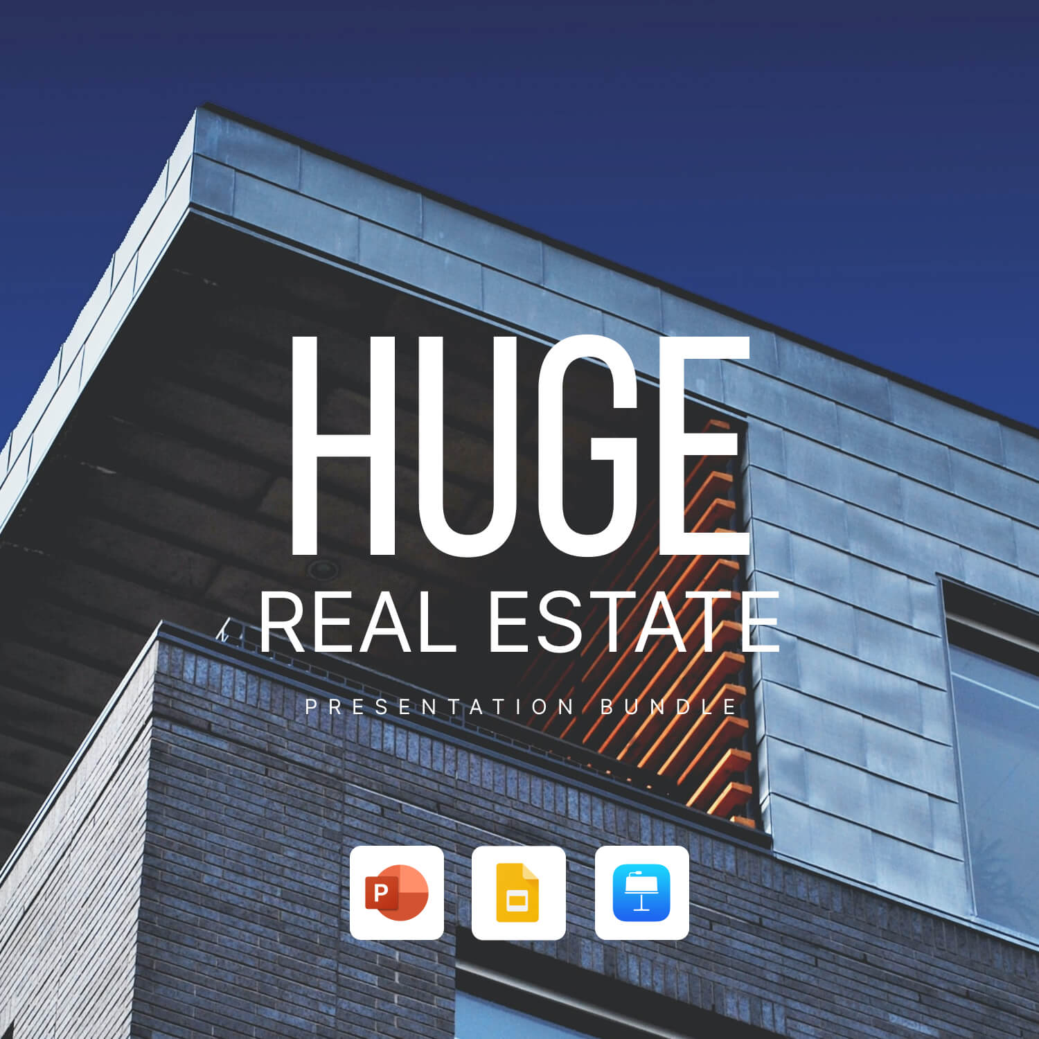 huge real estate presentation bundle cover image.