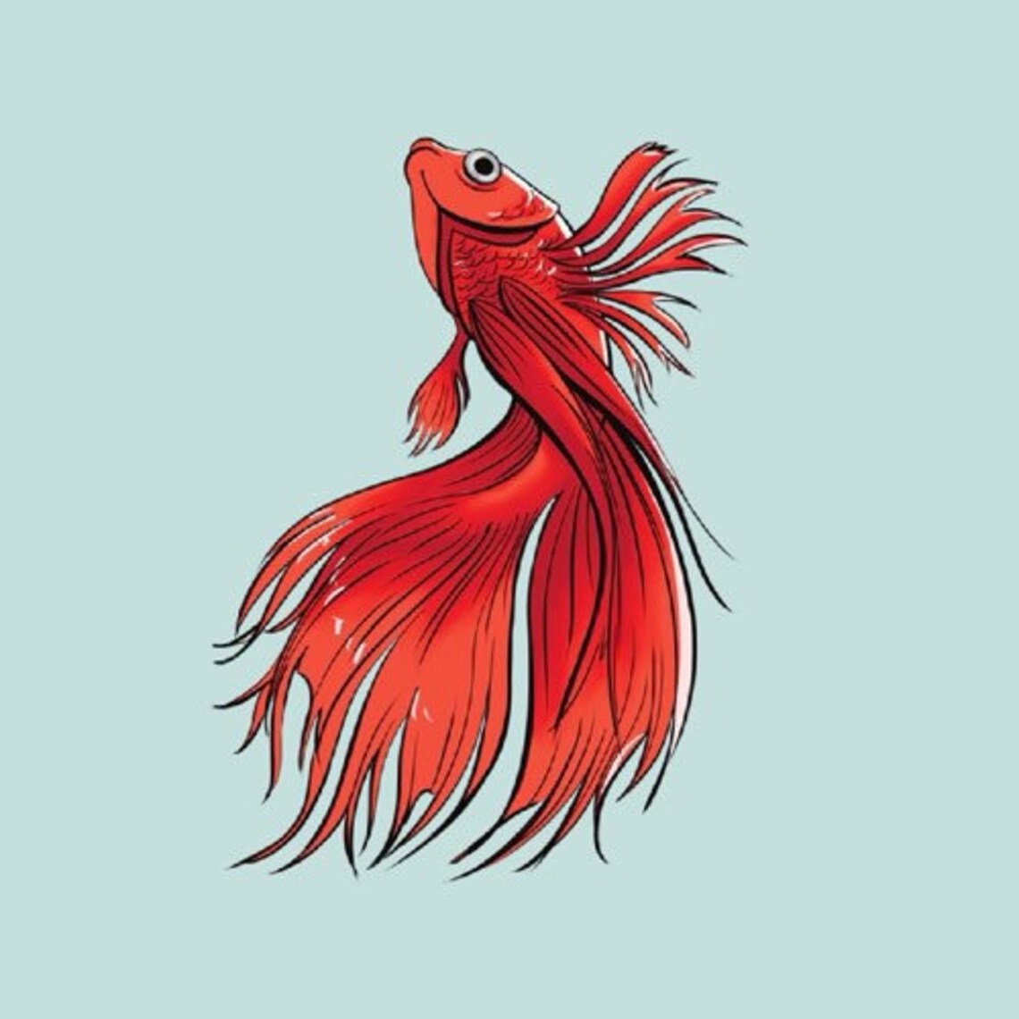 Colorful Fish Clip Art red fish.