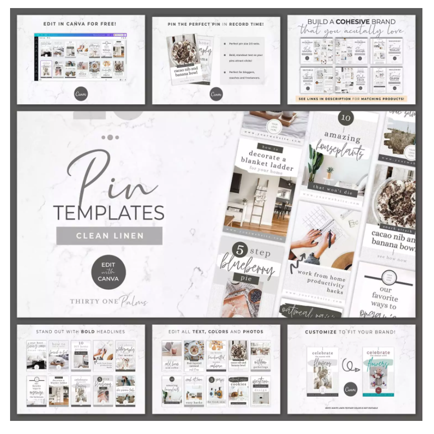 Pinterest Templates for Canva.