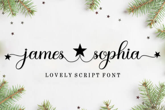 james sophia incredibly unique script font.