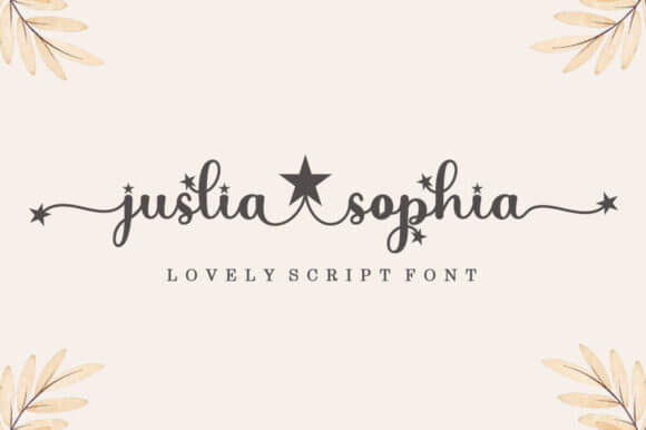 Juslia Sophia Romantic And Sweet Calligraphy Font – MasterBundles