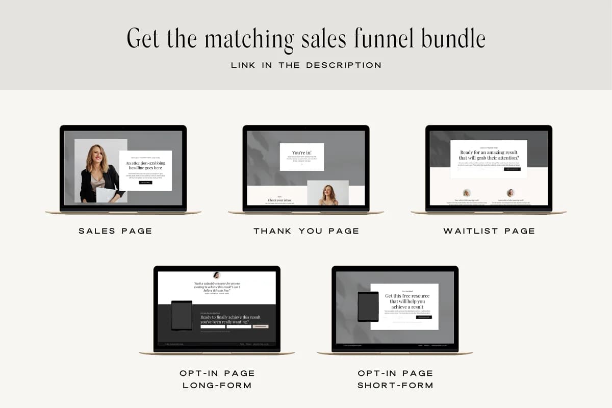 kajabi template webinar bundle everything for your sales funnel.