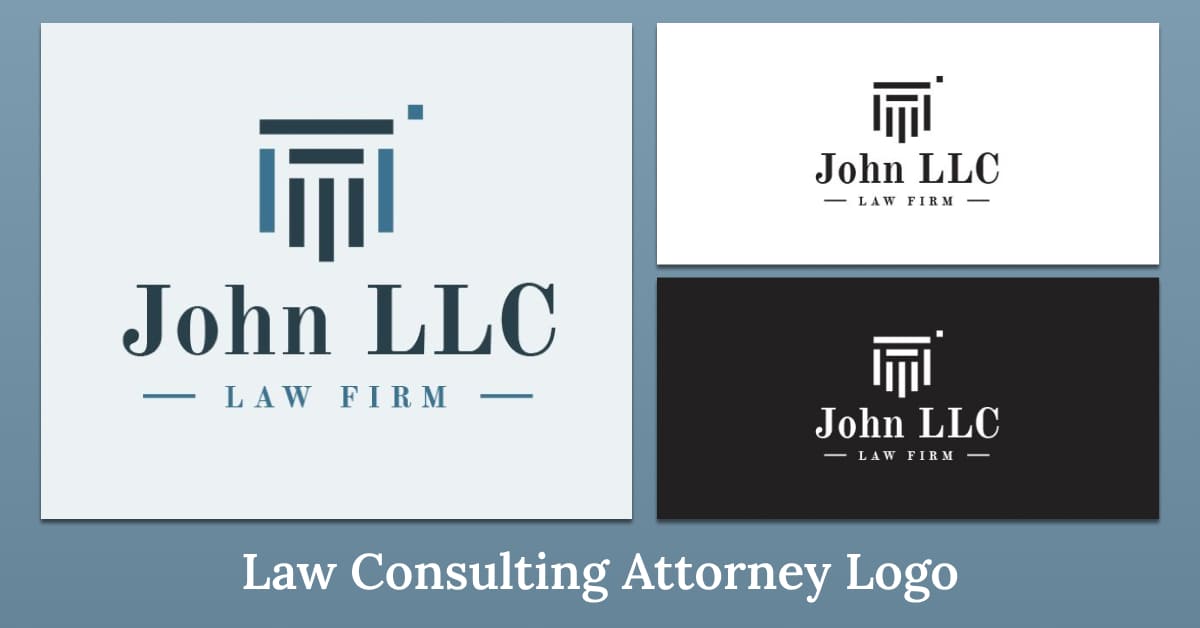 law consulting attorney logo template.