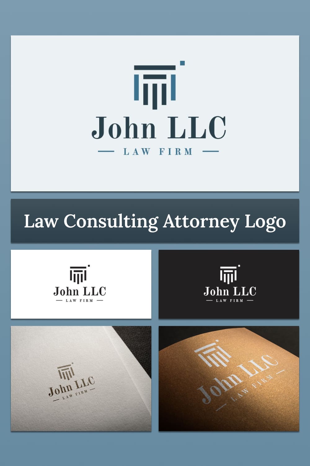 law consulting attorney logo design.
